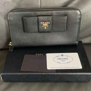 Prada long wallet